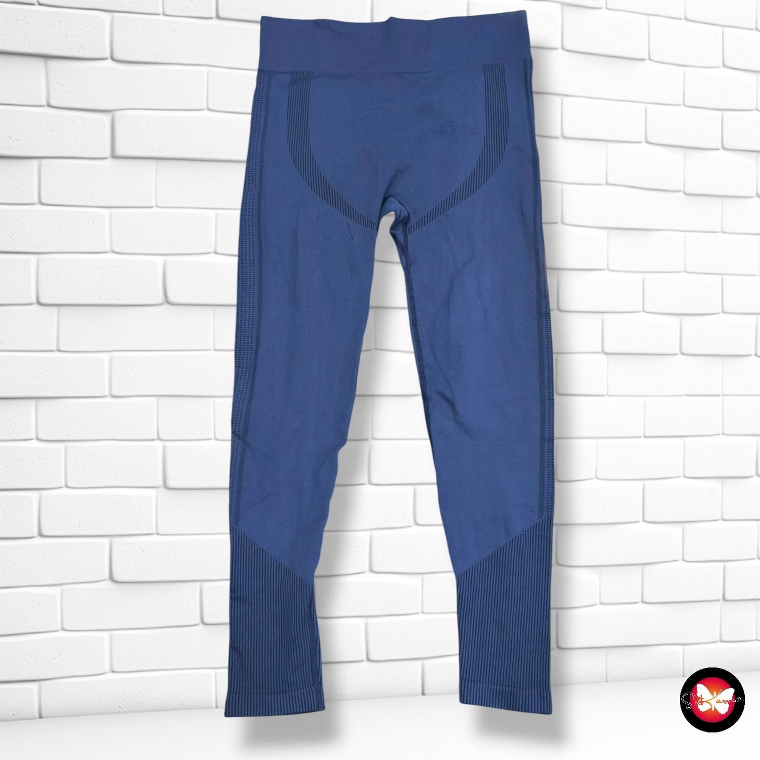 Mallas deportivas push-up de microfibra  color Azul Talla L