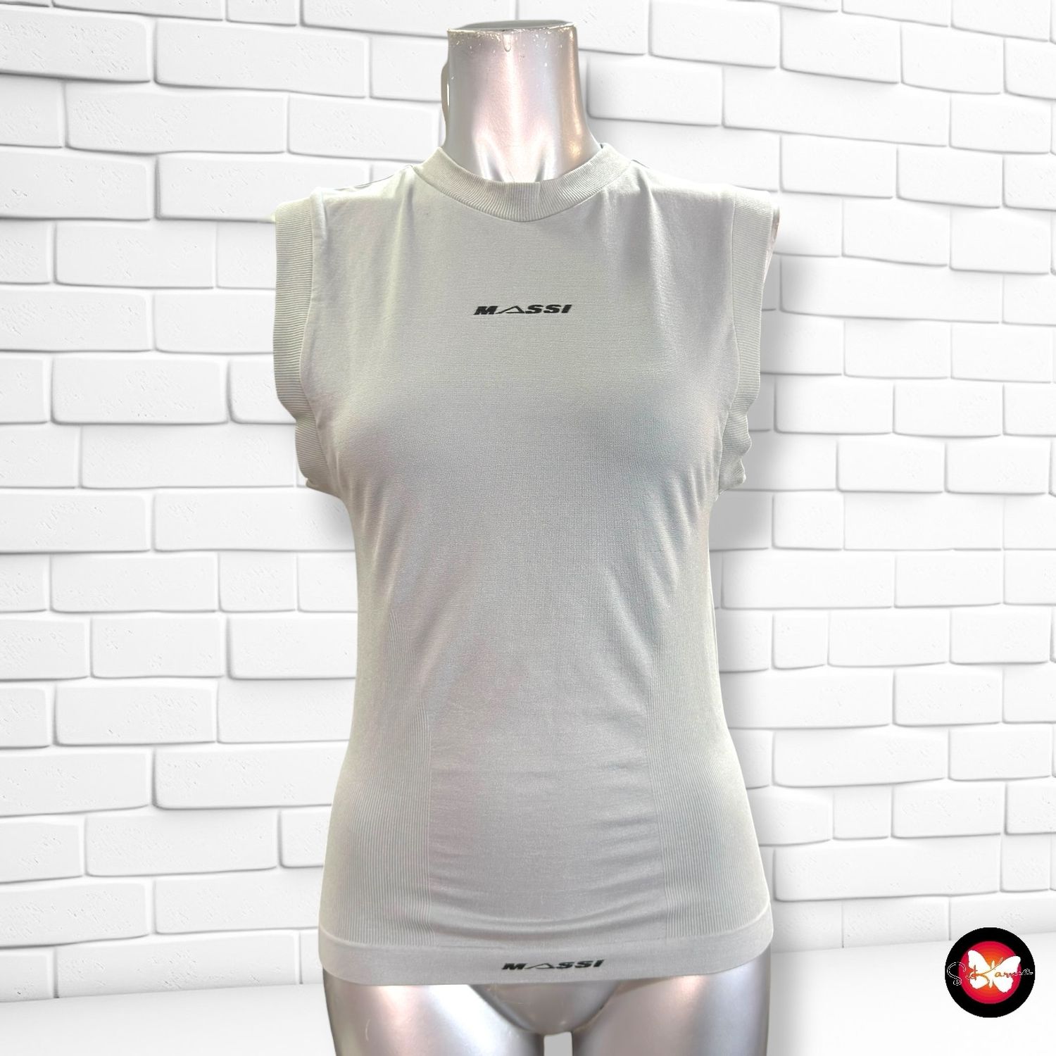 Camiseta deportiva sin mangas MASSI color Gris Talla S/M/L