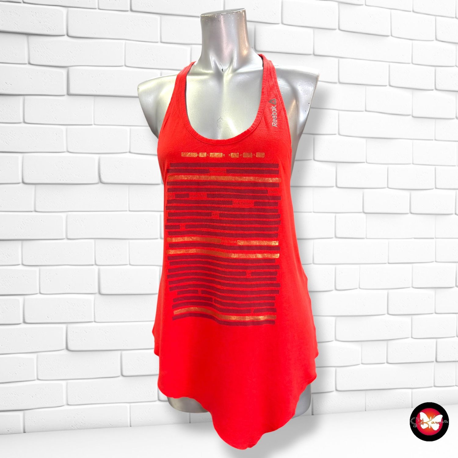 Camiseta de tirantes REEBOK color Rojo Talla XS (grande)