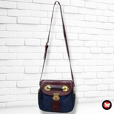 Bolso bandolera vintage de tela y piel PIERO GUIDI color Varios Talla PEQUEÑO
