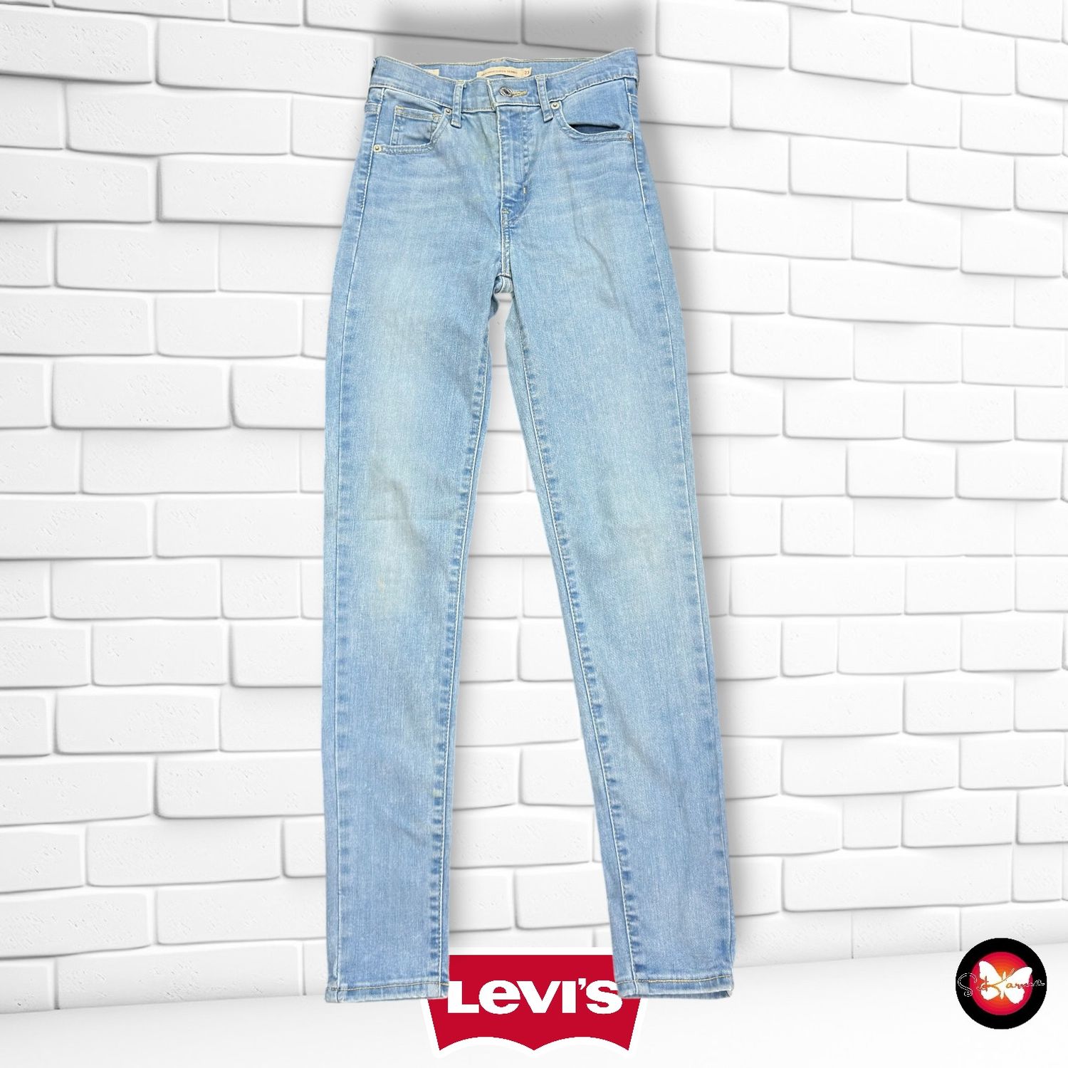 Pantalón MILE HIGH SUPER SKINNY LEVI’S color Azul vaquero Talla XXS (W23)