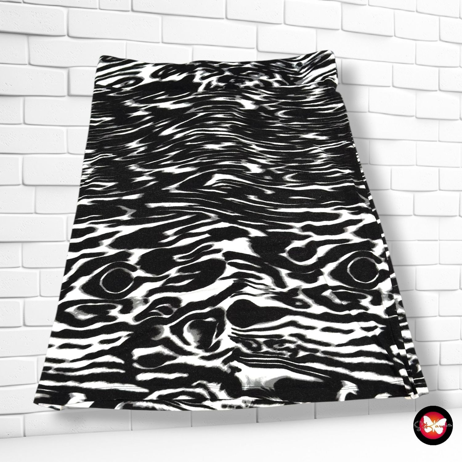 Falda elástica BETTY BARCLAY color Negro y blanco Talla M/L