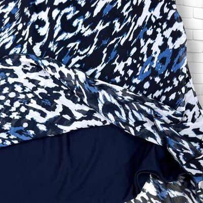 Falda sueltita BLUE MOTION color Azul y blanco Talla L