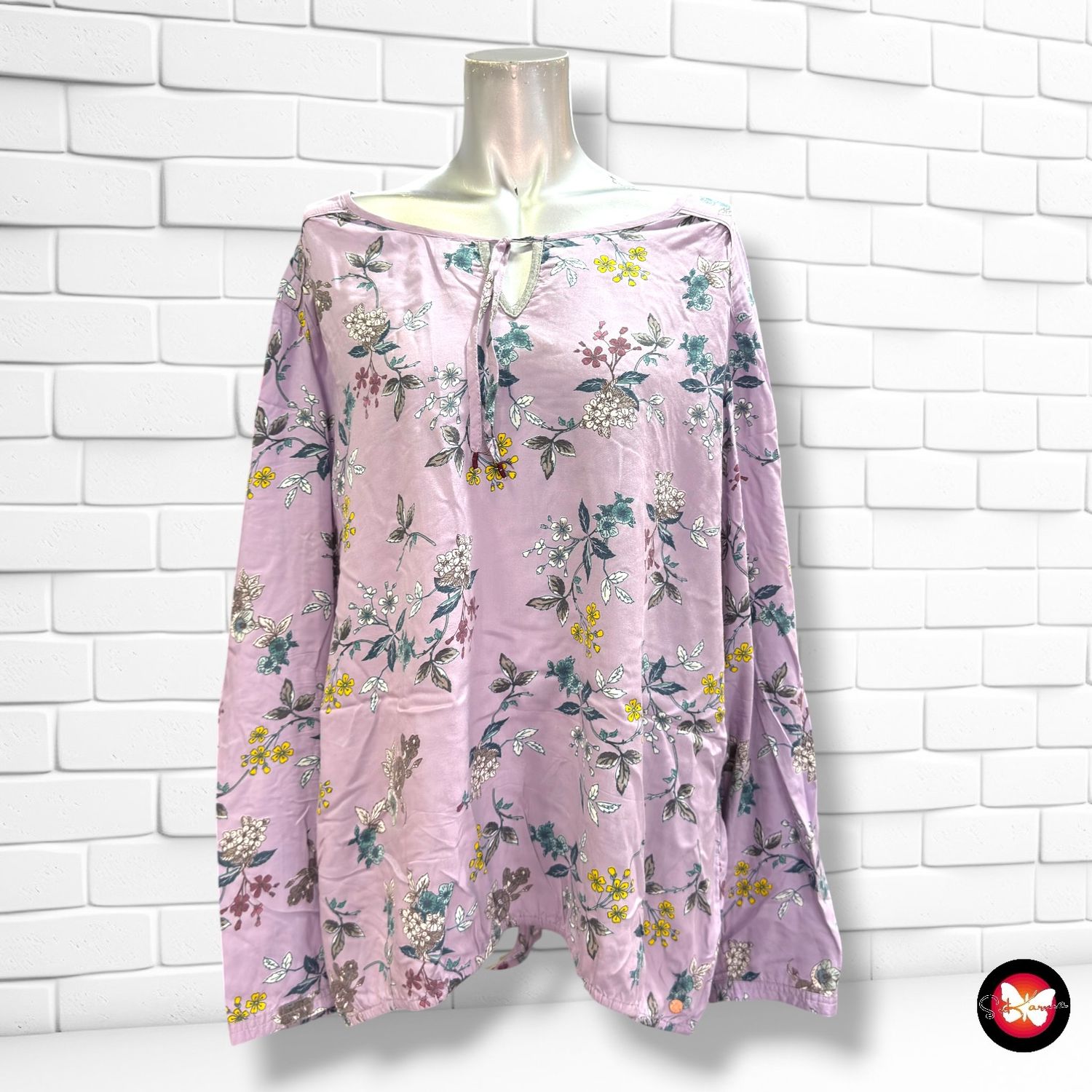 Blusa de manga larga CECIL color Lila y varios Talla XXL