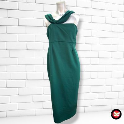 Vestido largo de fiesta CLUB L color Verde Talla 40