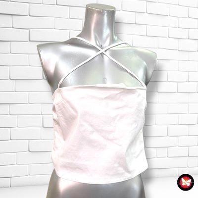 Crop top DIVIDED color Blanco Talla M