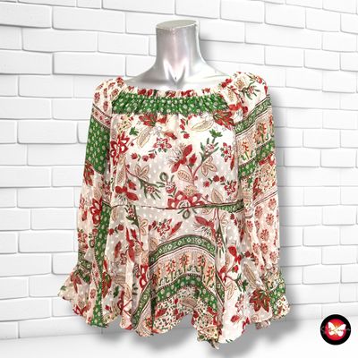 Blusa traslúcida escote barco ZARA color Varios Talla S