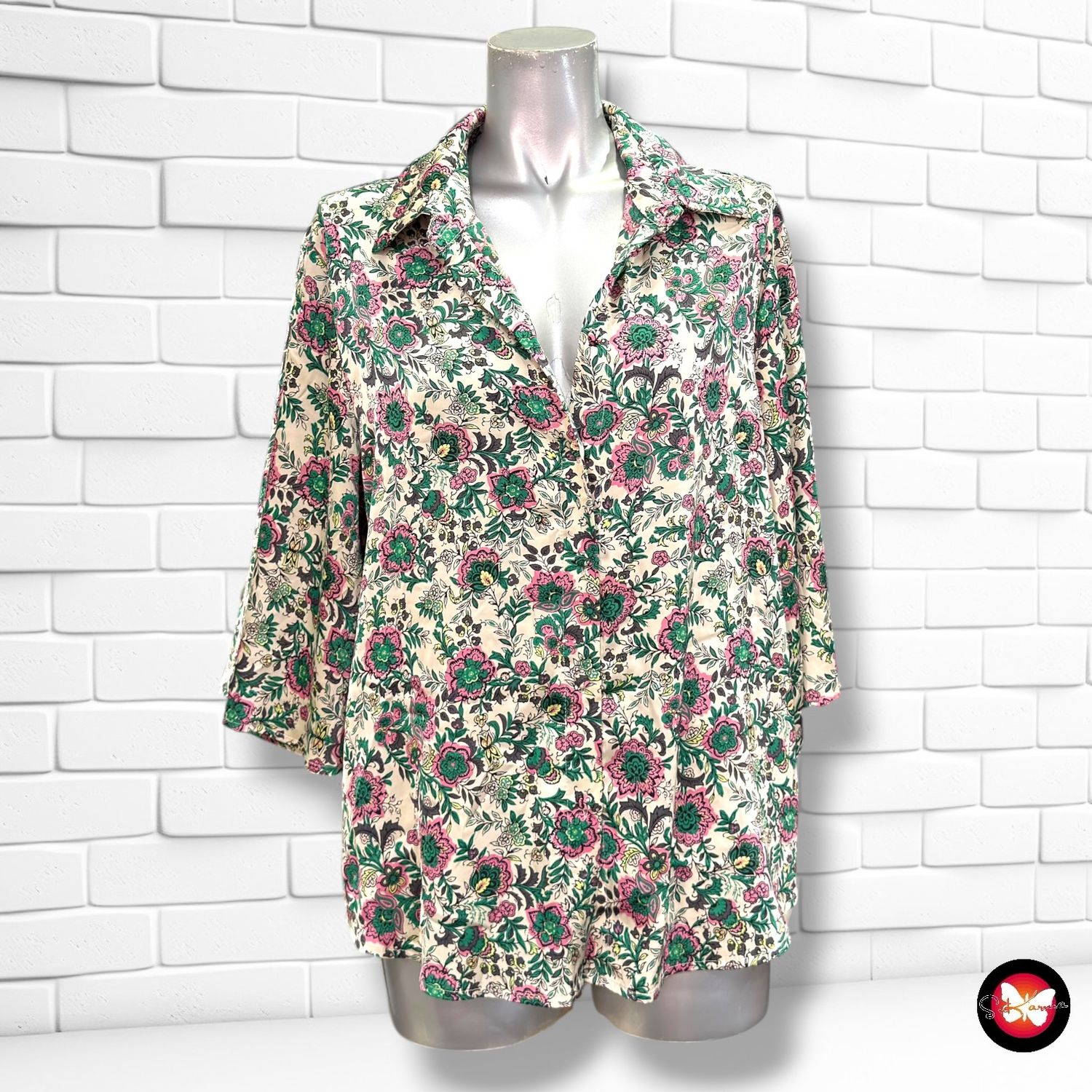Camisa satinada EKSEPT color Varios Talla M