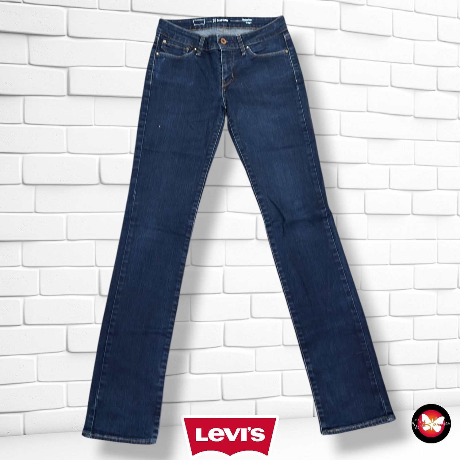 Pantalón DEMI CURVE LEVI’S color Azul vaquero oscuro Talla S (W26)