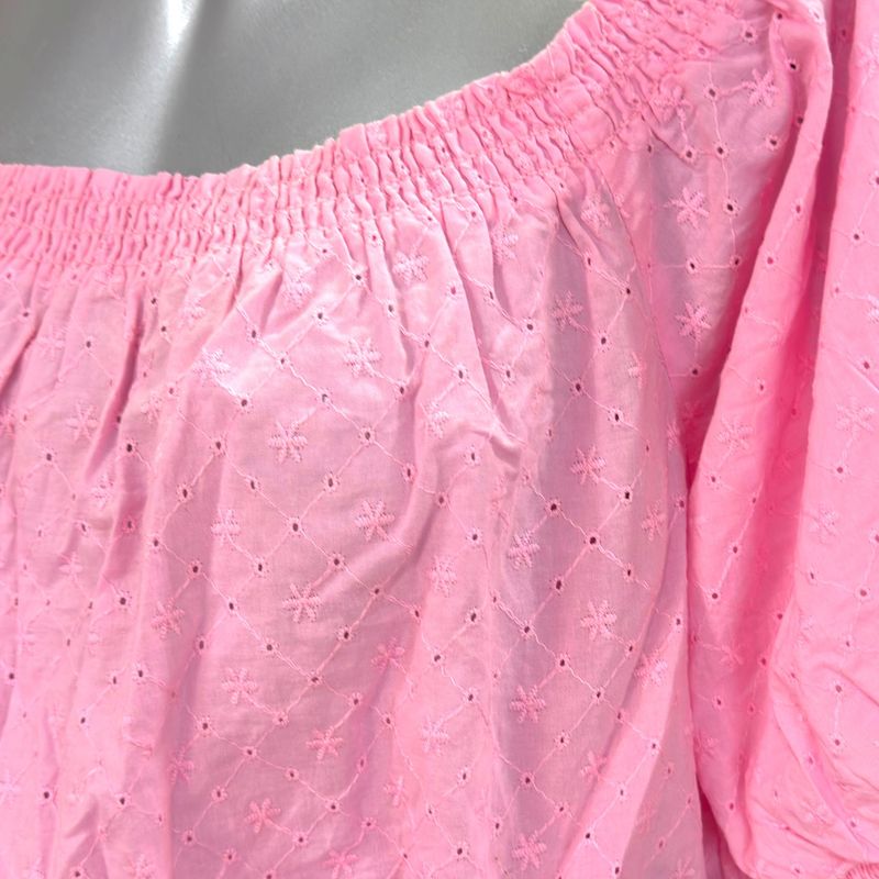 **HOY** Blusa cropped DIVIDED color Rosa Talla L
