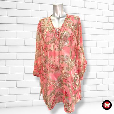 Túnica playera GINA LAURA color Rosa y varios Talla XL