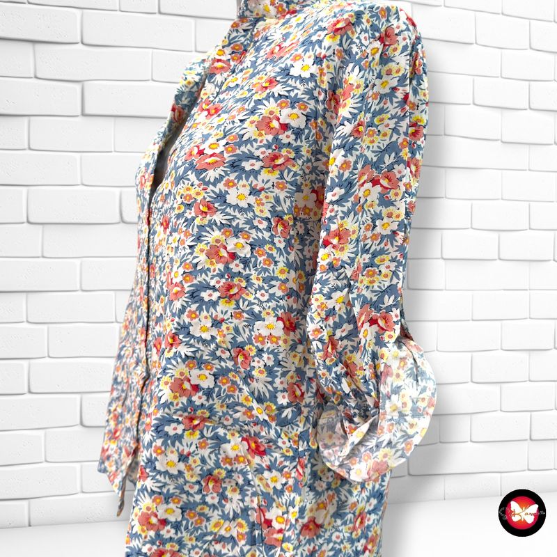 Camisa de media manga de florecitas BOTELI color Varios Talla 42