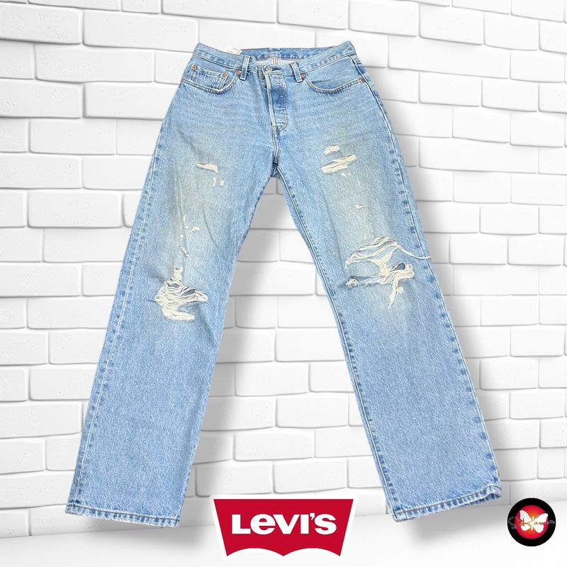 Pantalón 501 LEVI’S color Azul vaquero Talla Hombre W30 L32 (grande)