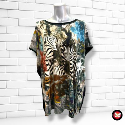 Camiseta de manga corta  color Varios y negro Talla 3XL