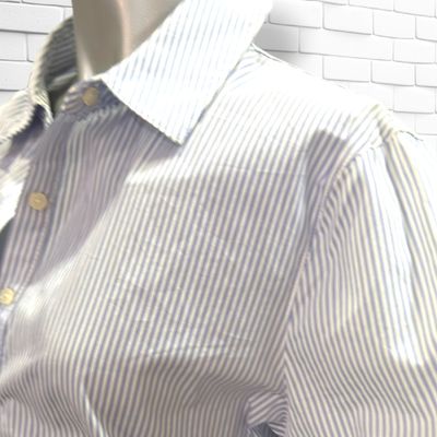 Vestido camisero TOMMY HILFIGER color Celeste y blanco Talla 42 (12USA)