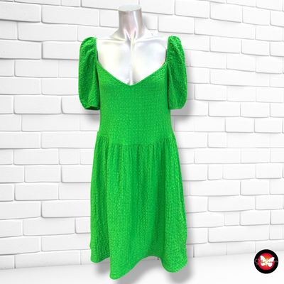 **HOY** Vestido escote barco H&amp;M color Verde Talla L