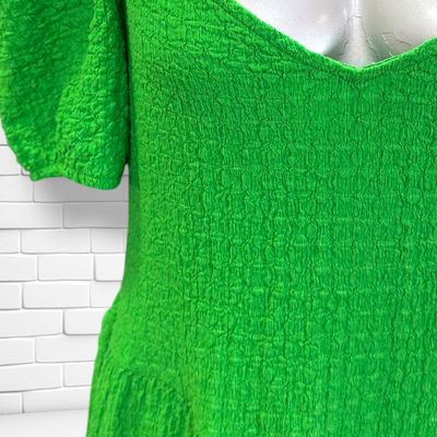 **HOY** Vestido escote barco H&amp;M color Verde Talla L