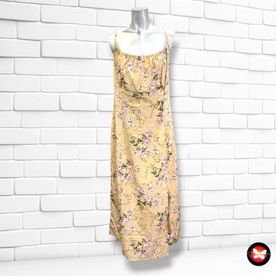 Vestido largo de florecitas SHEIN color Beige y varios Talla 2XL