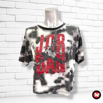 Camiseta de manga corta cropped JORDAN · NIKE color Gris y negro Talla XL