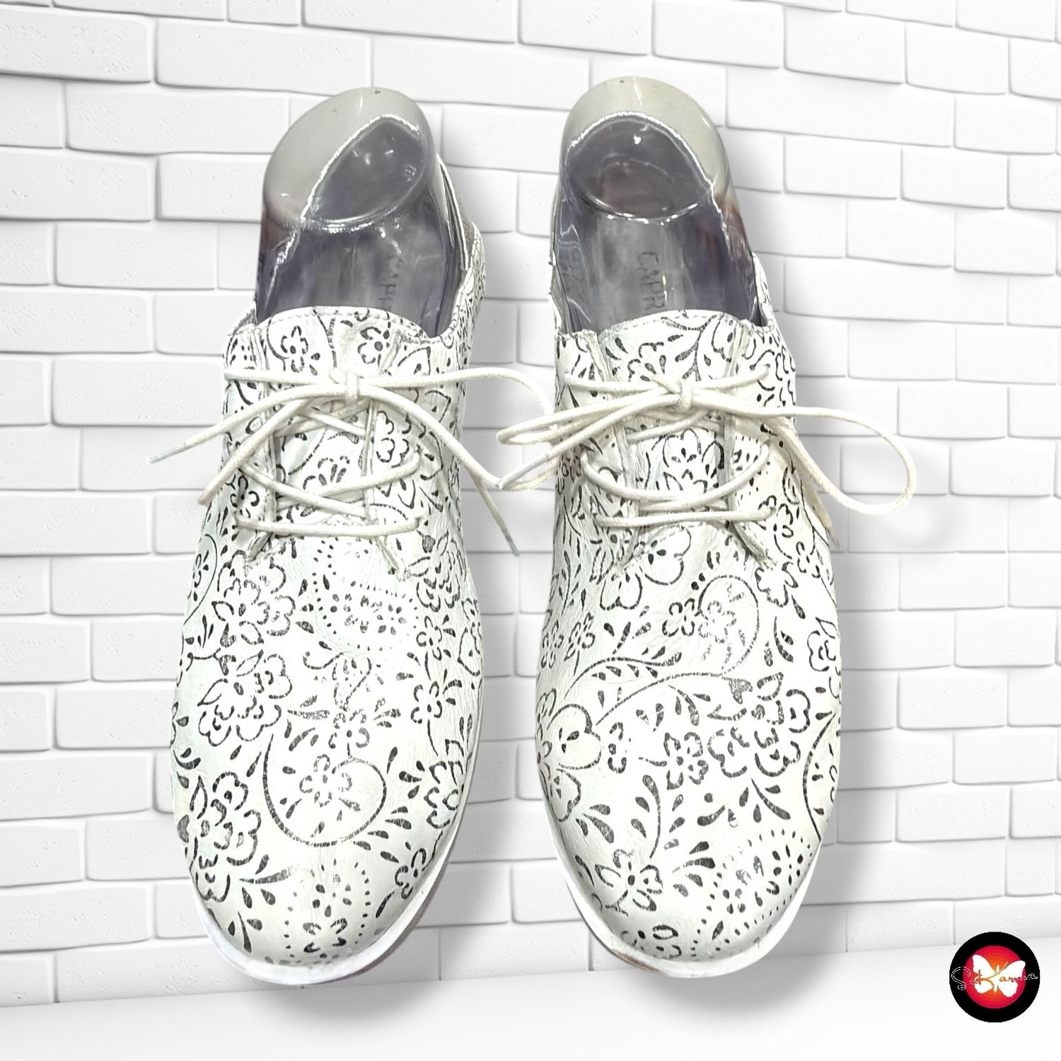 Zapatos de piel CAPRICE color Blanco y plateado Talla Calzado 39