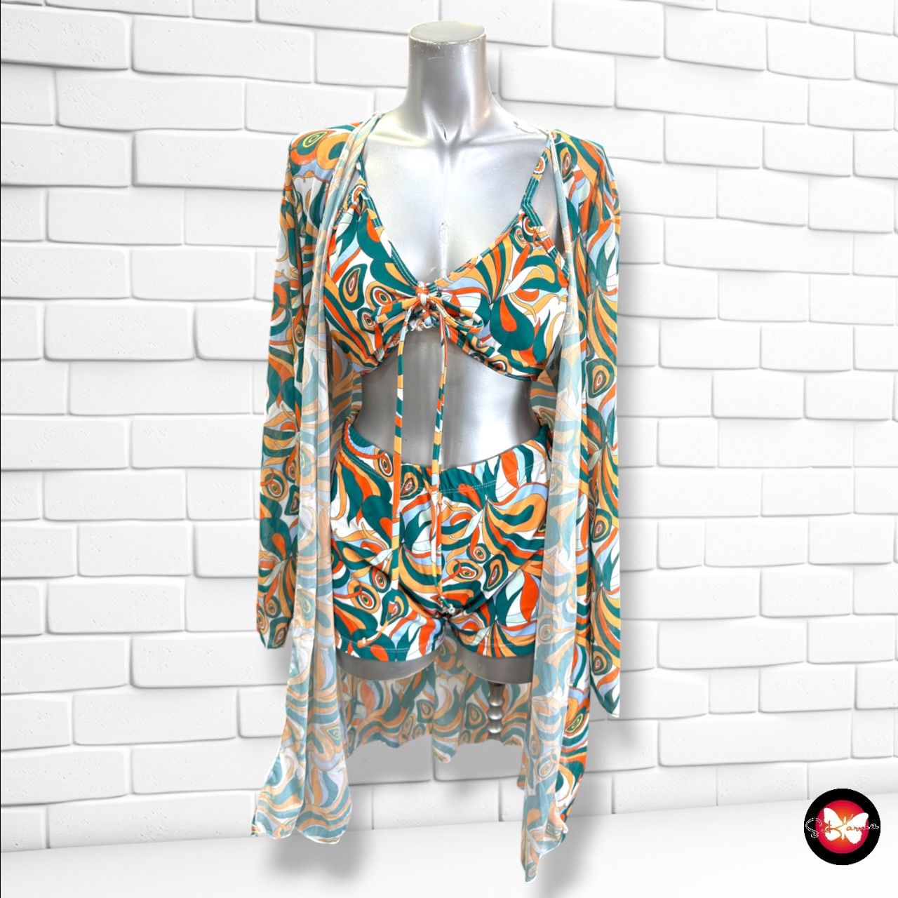 **HOY** Conjunto bikini + chaqueta playera color Varios Talla L