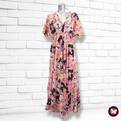 Vestido largo de seda color Varios Talla ÚNICA