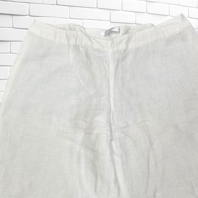 Pantalón de lino PROMOD color Blanco Talla M
