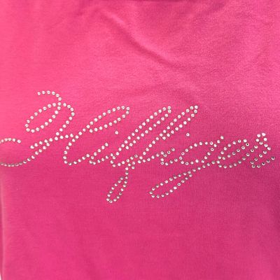 Camiseta de manga corta TOMMY HILFIGER color Rosa Talla XL (pequeña)