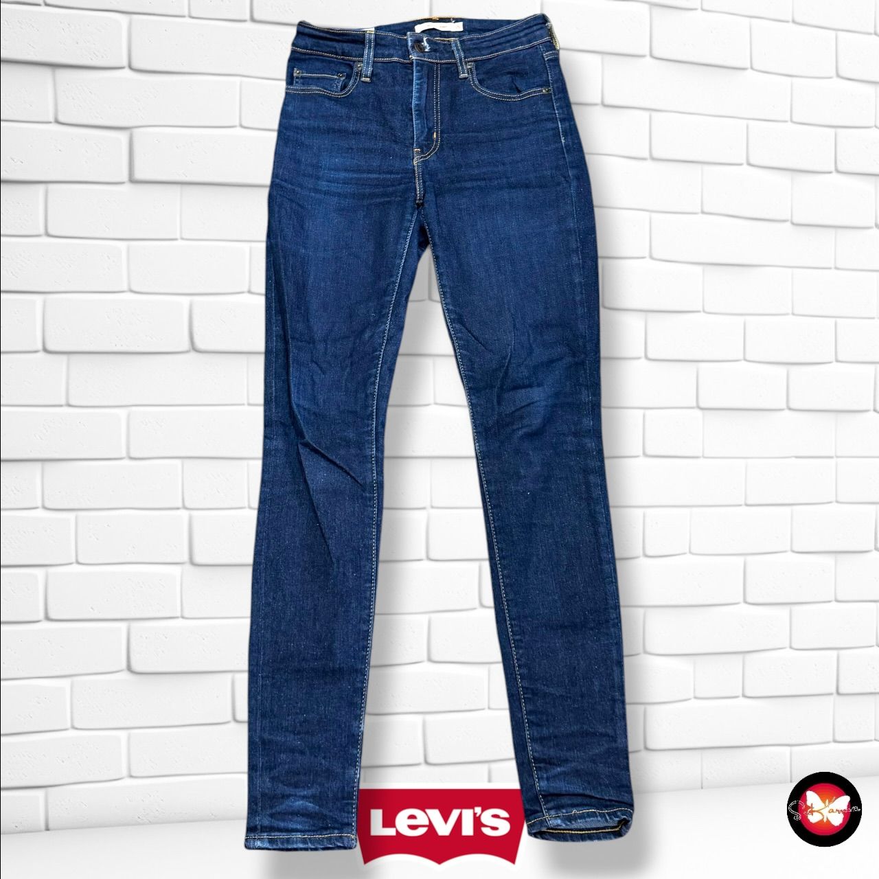 Pantalón 721 HIGH RISE SKINNY LEVI’S color Azul vaquero Talla S (W26)