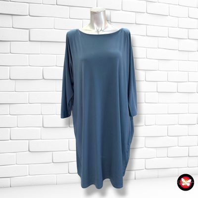 Vestido blusón corte mariposa H&M color Celeste Talla XL