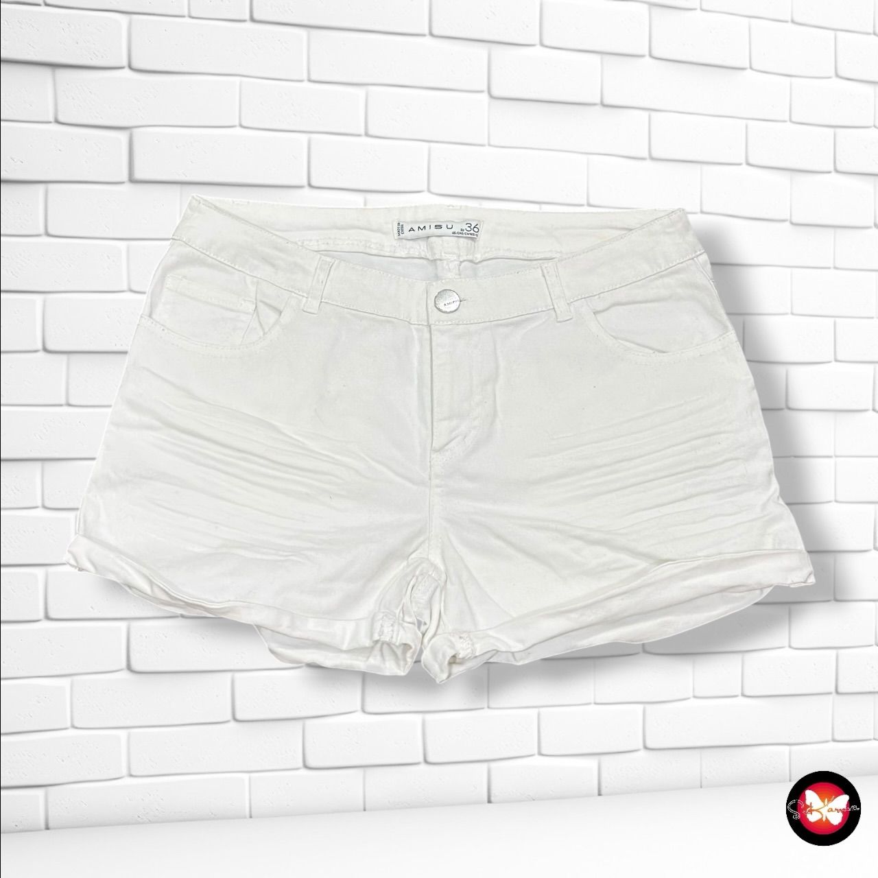 **HOY** Short vaquero AMISU color Blanco Talla 36