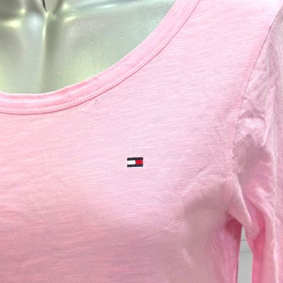 **HOY** Camiseta de manga larga TOMMY HILFIGER color Rosa Talla L (pequeña)
