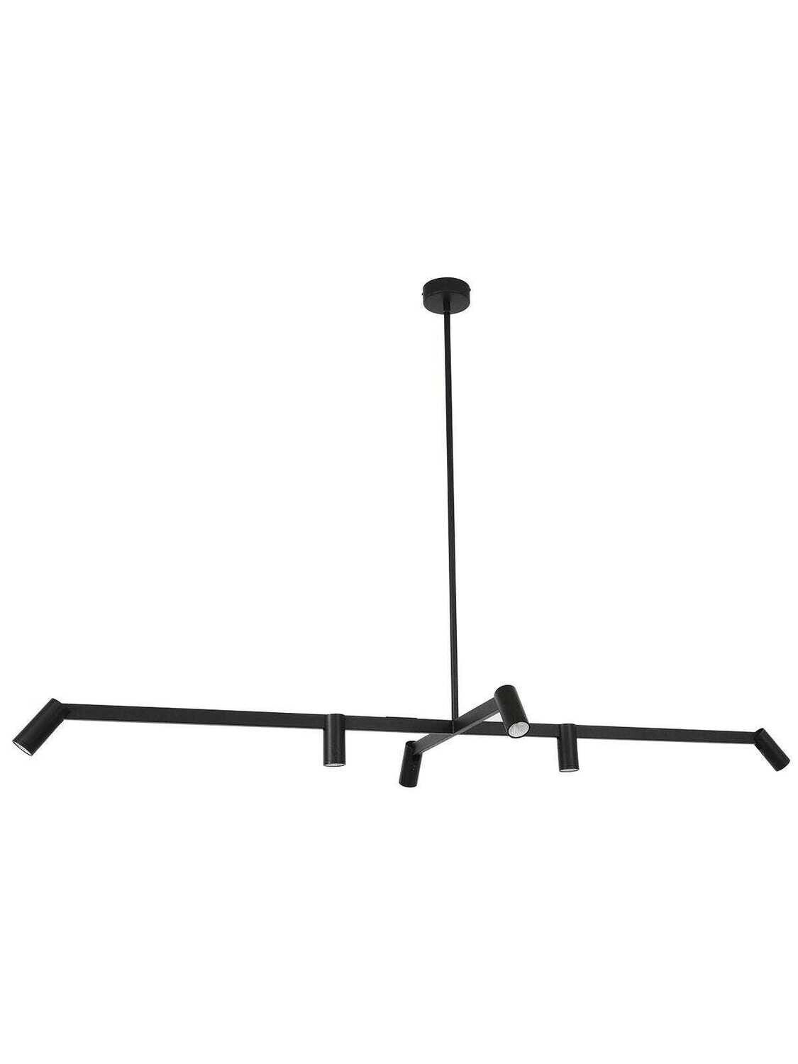 PANORAMA Pendelleuchte linear, 40W LED, 3000K, 1800lm, Schwarz, DIMMBAR