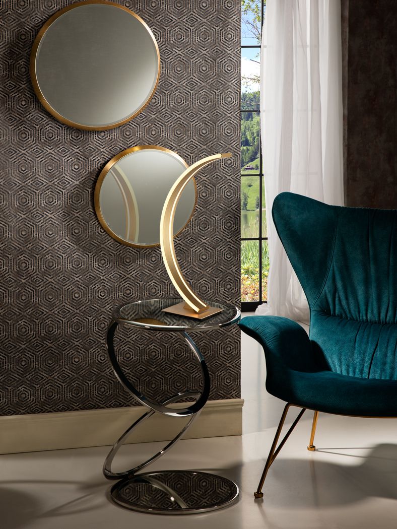 ARCUS Tischleuchte 14W LED, 3000K, 650lm, Gold gebürstet
