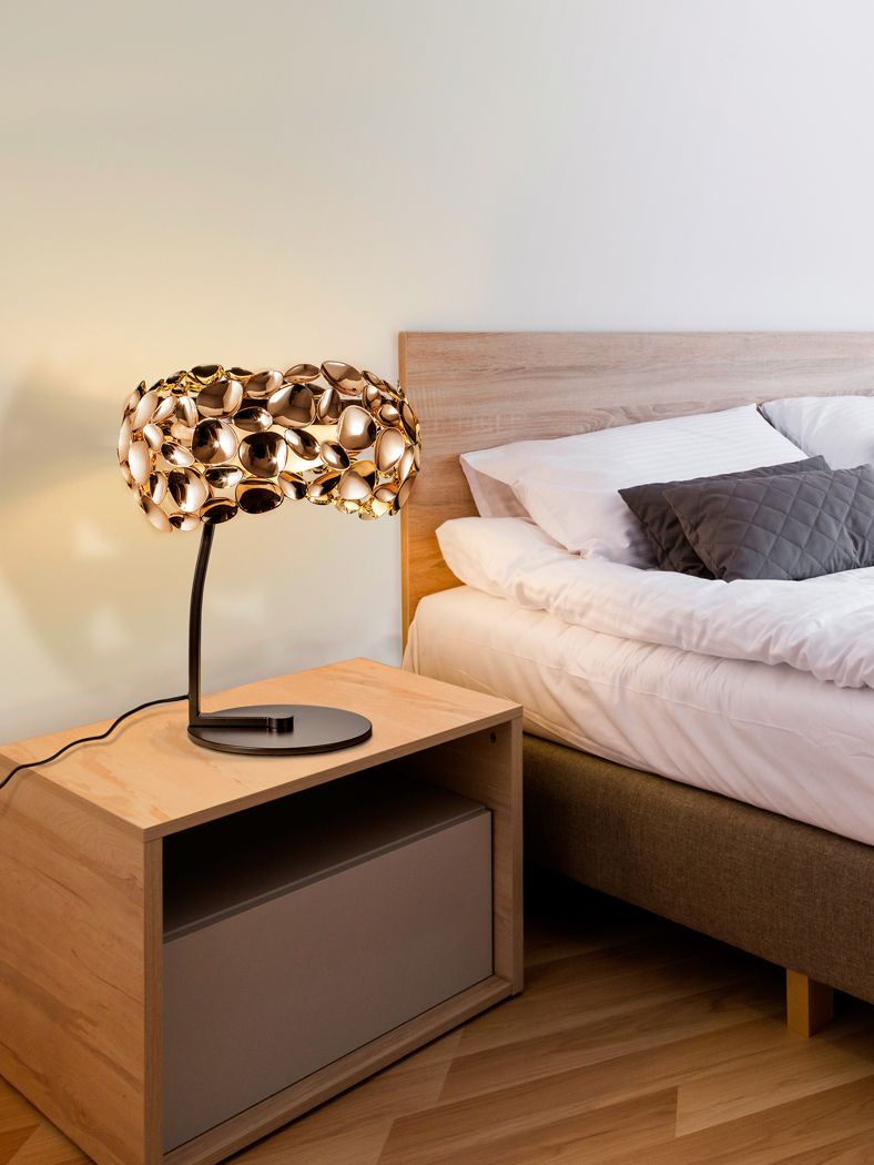 NARISA Tischleuchte 3x6W LED, 3000K, 1650lm, Rose Gold
