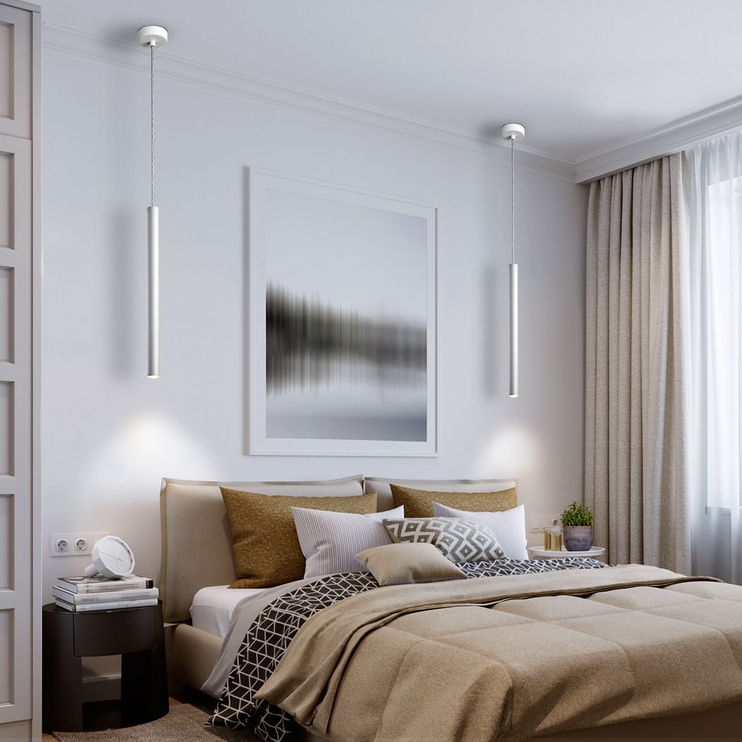 VARAS Pendelleuchte 5W LED, 3000K, 450lm, Weiß matt, DIMMBAR