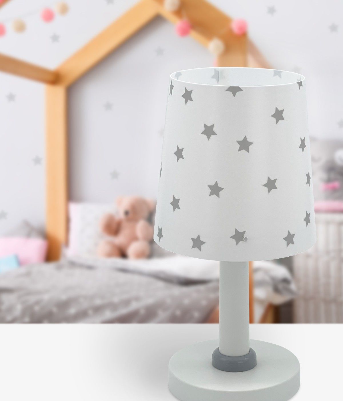 STAR LIGHT Stern Weiß Tischleuchte Kinder