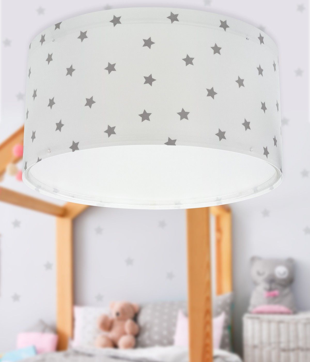 STAR LIGHT Stern Weiß Deckenleuchte Kinder