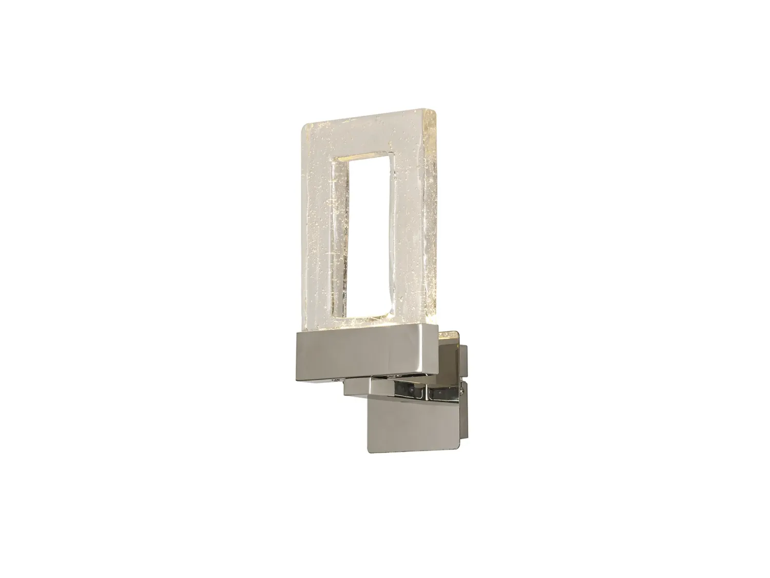 QUELLE Wandleuchte 4,5W LED, 137lm, 3000K, Chrom poliert / Klares Glas