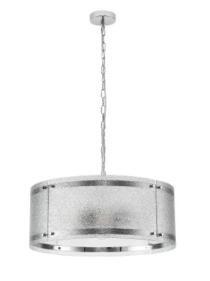 FLOING Tischleuchte, 1 x E27, Chrome / Gesätes klares (E) Glas