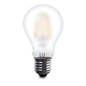 LED-Lampe E27 / A60 6W, 2700K Warmweiß, 660lm, Matt Glas