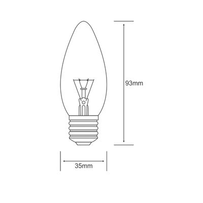 E27 Candle Ø35