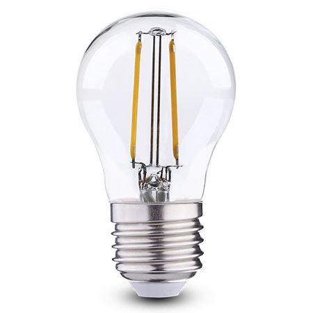 LED-Lampe E27 / G45 2W, 2700K Warmweiß, 250lm