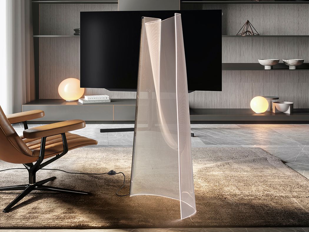 VELOS Stehleuchte 24W LED, 3000K, 1500lm, Methacrylatblech