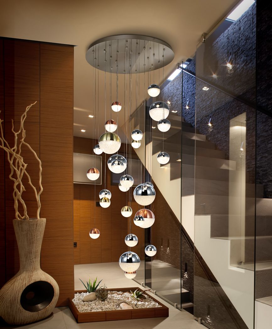 SPHERE Pendelleuchte 27 LED, Chrome, DIMMBAR