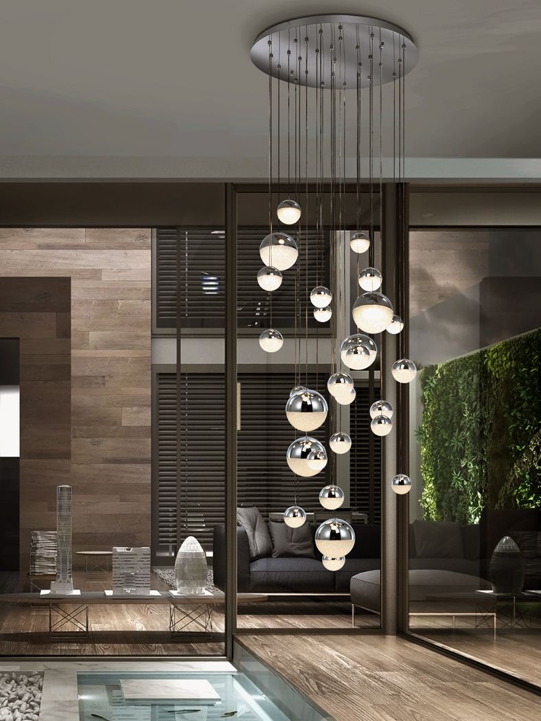 SPHERE Pendelleuchte 27 LED, Chrome, DIMMBAR