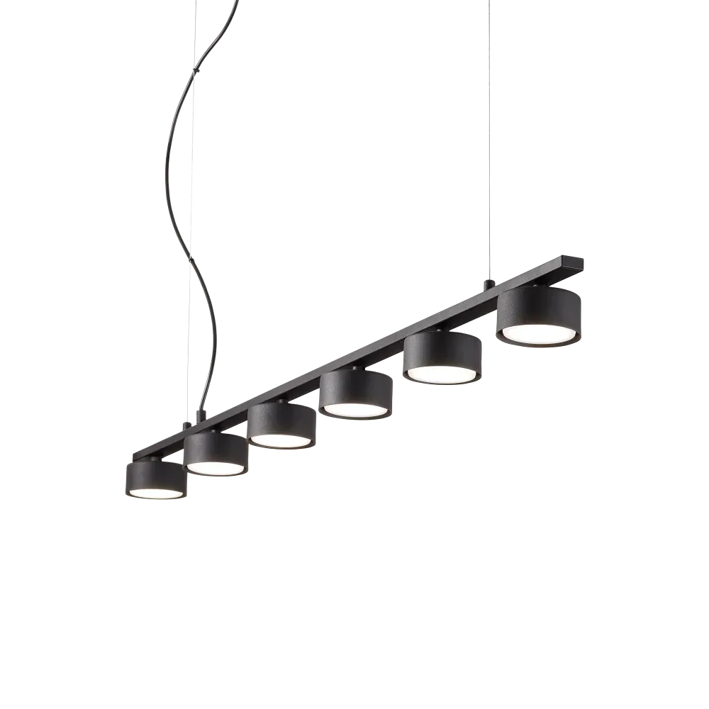 MINOR LINEAR SP6 Pendelleuchte  6 x 9W LED, 3000K, 4200lm, Schwarz
