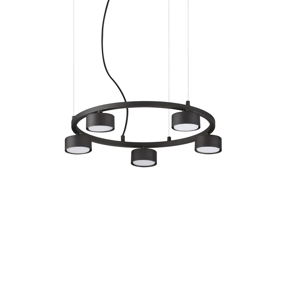 MINOR ROUND SP5 Pendelleuchte  5 x 9W LED, 3000K, 3500lm, Schwarz