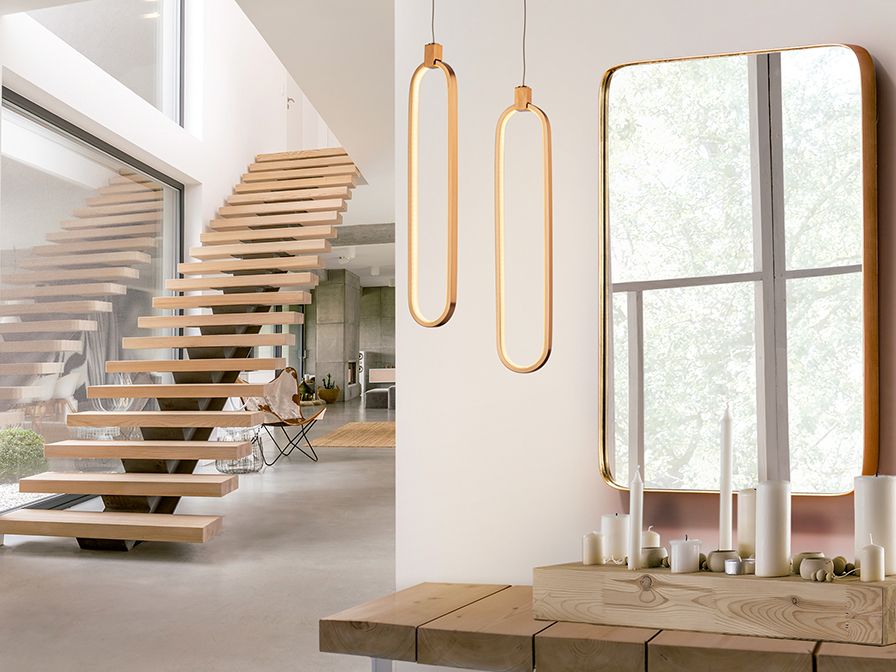 COLETTE Pendelleuchte 13W LED, 3000K, 1170lm, Rose Gold