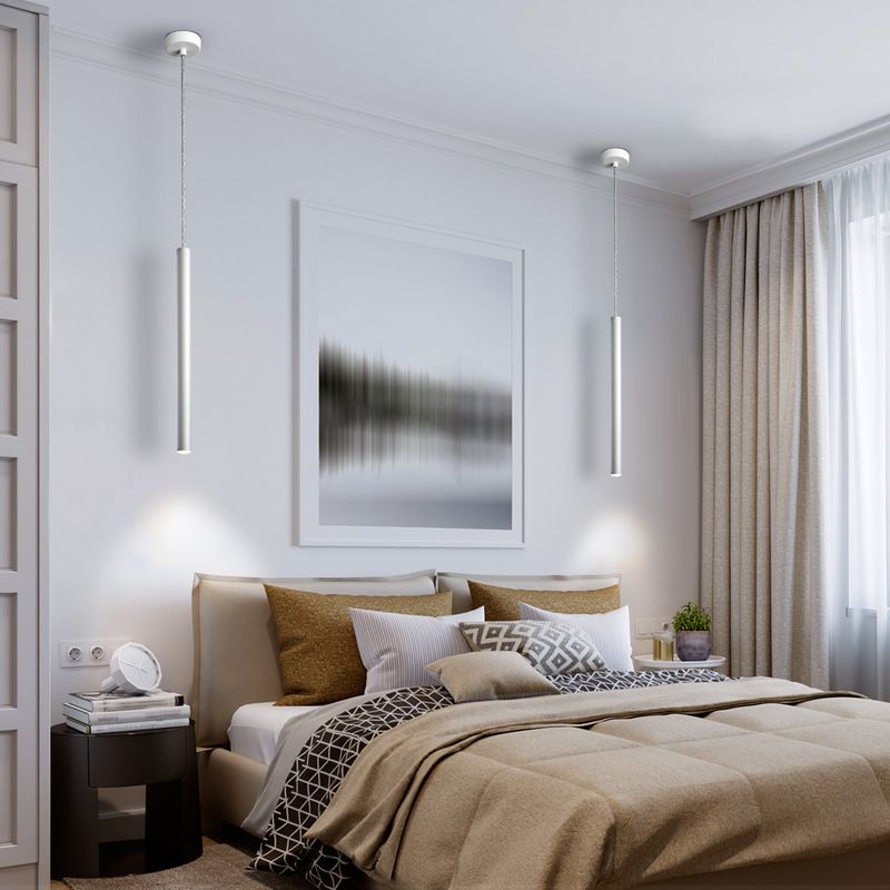 VARAS Pendelleuchte 5W LED, 3000K, 450lm, Weiß matt, DIMMBAR
